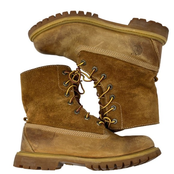 Timberland Shoes - Timberland boots 7.5‎ earthkeepers roll top suede leather shoes tan women's